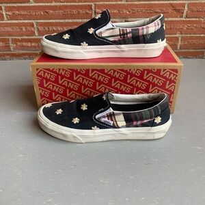 CLASSIC SLIP-ON 'FLORAL PLAID PATCHWORK' M7.5 W9